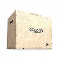 Пліометричний бокс 4FIZJO 3 в 1 60 x 50 x 40 см дерев'яний 4FJ0404