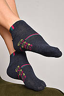 Шкарпетки жіночі спортивні темно-сірого кольору розмір 36-40 172772T Безкоштовна доставка