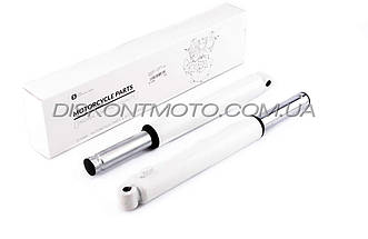 Пір'я вилки Honda DIO 2T (барабанне гальмо) амортизатори передні ДІО (білі) ZUMBA