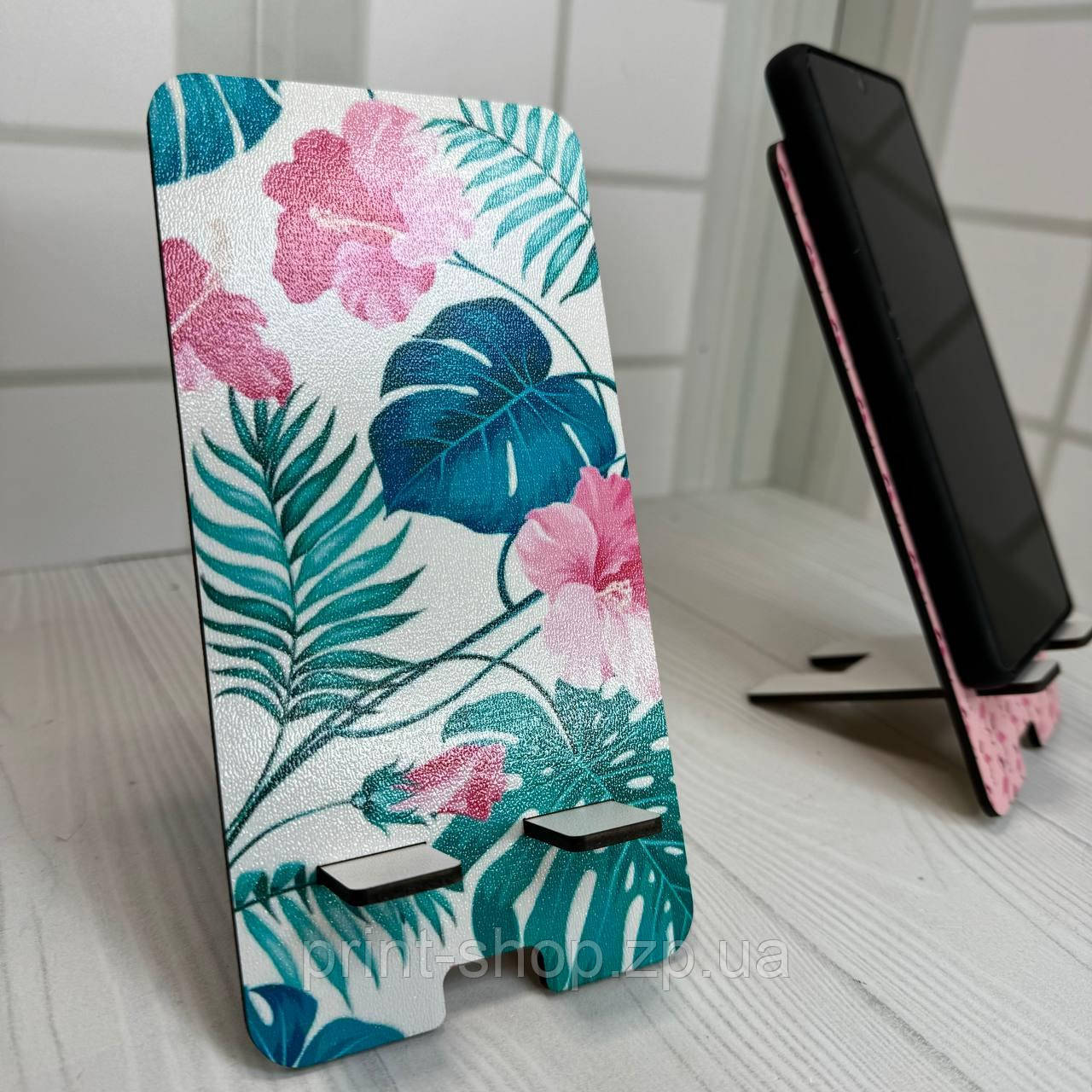 Підставка для мобільного телефону "Листочки" 18х9 см, фото 1