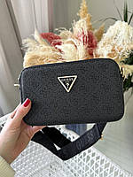 Женская сумочка, клатч отличное качество Guess The Snapshot Bag Total Black