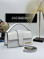 Женская сумочка, клатч отличное качество Jacquemus Le Bambino White 25x14x9