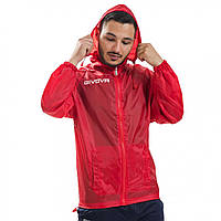 Куртка Givova Rain Jacket "Rain Basico" red Доставка від 14 днів - Оригинал