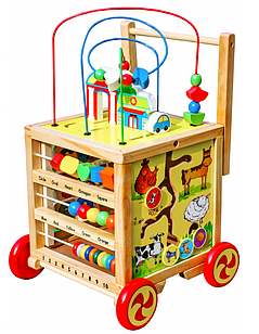 Ігровий розвиваючий дитячий бізікуб на колесах FUNFIT KIDS (3887) Б5325