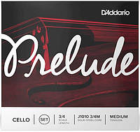 Струны для виолончели D'Addario Prelude Cello String Set 3/4 Scale Medium Tension