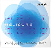 Струны для виолончели D'Addario Helicore Cello String Set 4/4 Scale Medium Tension