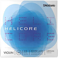 Струны для скрипки D'Addario Helicore Violin String Set Wound E 4/4 Scale Medium Tension