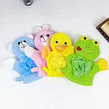 Дитяча мочалка - рукавичка іграшка "Звірятка" MEGAZayka Рожевий, фото 9