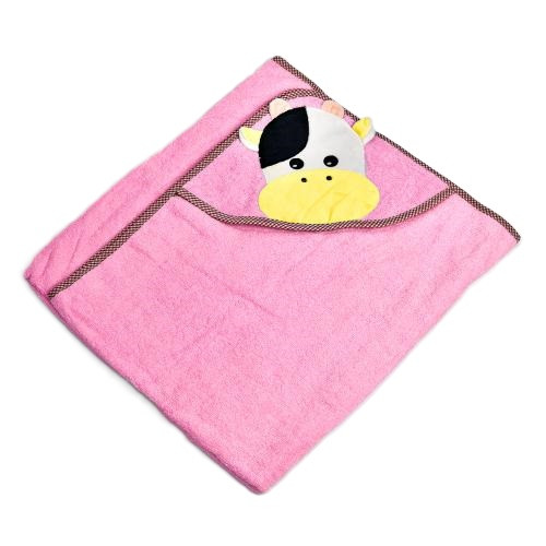 Рушник дитячий з куточком Stenson C27681 90*90см pink