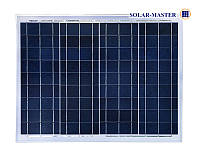 Солнечная поликристаллическая панель 50Вт, 12В. Perlight Solar