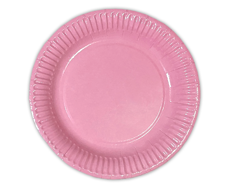 Паперові тарілки KOZA Style Рожеві 18см 10шт/уп