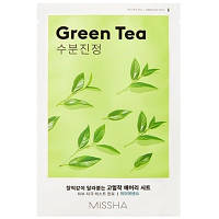 Маска для лица Missha Airy Fit Green Tea Sheet Mask С экстрактом зеленого чая 19 г (8809581454729)