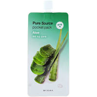 Маска для лица Missha Pure Source Pocket Pack Aloe Ночная с экстрактом алоэ вера 10 мл (8806185781800)