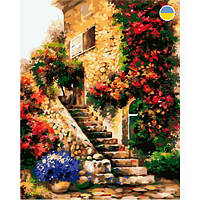 Картина по номерам "Лестница в цветах", 40x50 см [tsi233865-TSІ]