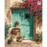 Картина по номерам "Двери в цветах" 40x50 см [tsi233873-TSІ]