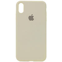 Чехол Silicone Case Full Protective (AA) для Apple iPhone XR Бежевый / Antigue White
