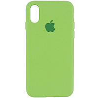 Чехол Silicone Case Full Protective (AA) для Apple iPhone XR Мятный / Mint