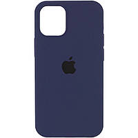 Чехол Silicone Case Full Protective (AA) для Apple iPhone 15 Plus Темный Синий / Midnight Blue