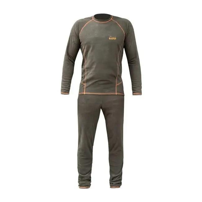 Комплект чоловічої термобілизни на флісі Tramp Microfleece розмір 3XL Olive (UTRUM-020-olive-3XL) S