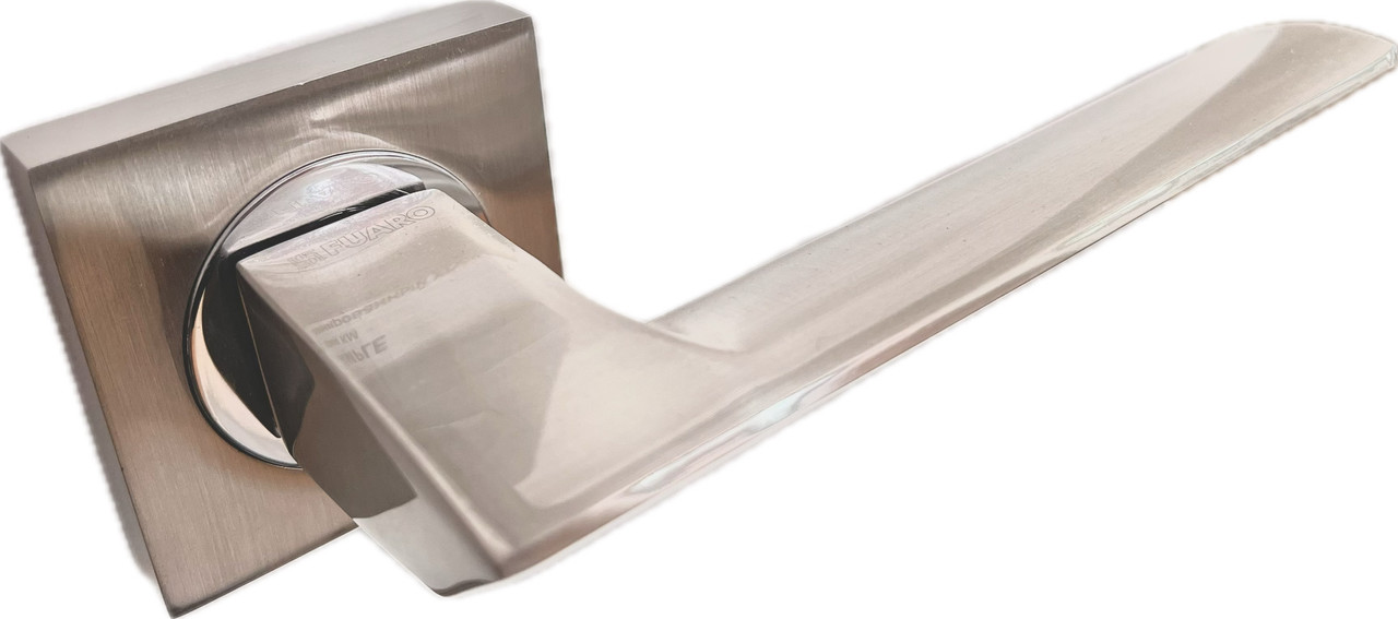 Ручка дверна Fuaro Sample KM SN/CP-3 матовий нікель/хром, фото 1