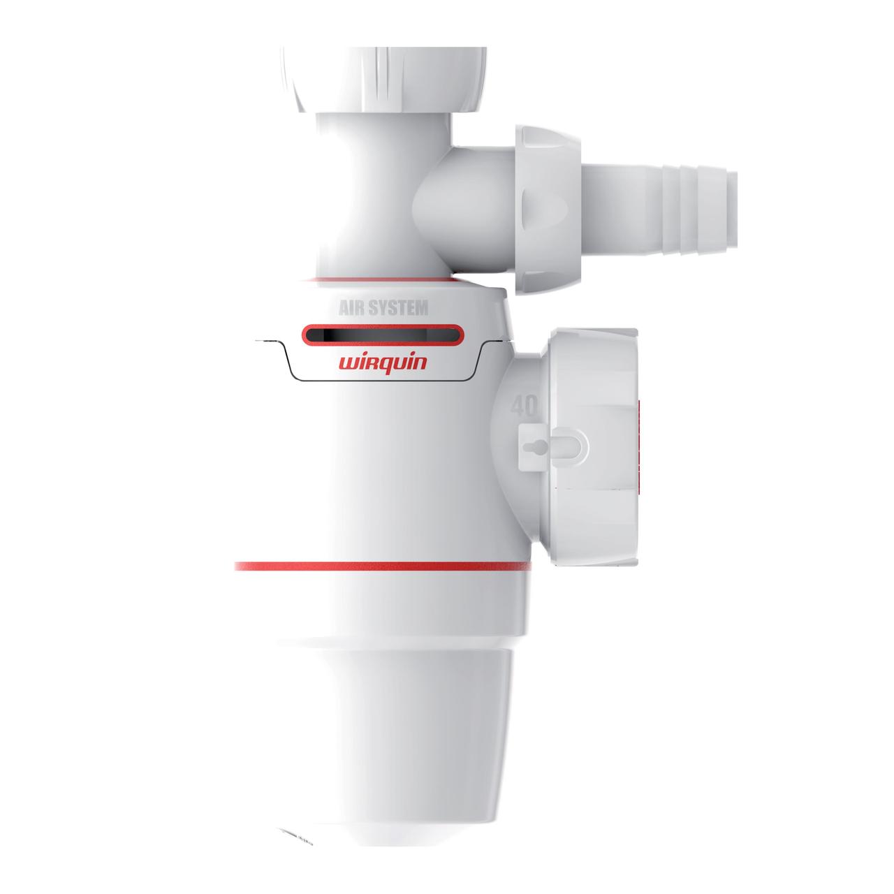 Сифон для раковини Neo Air 11⁄4" × Ø 40 мм з підведенням WIRQUIN (9541357)