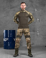 Весенний тактический костюм c наколенниками пиксель военный костюм рип стоп армейский костюм пиксель весна