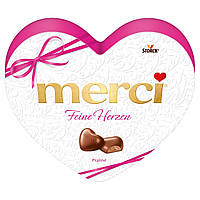 Цукерки шоколадні Дорогі Серце Storck Merci Fiene Herzen 140 г Німеччина