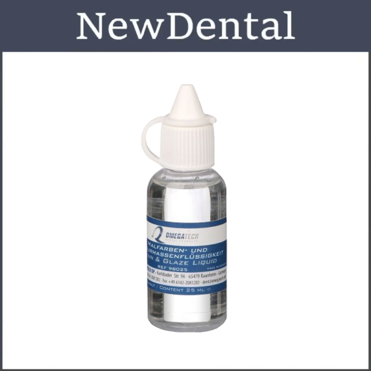 Рідина для глазурі та фарбників (№98025) 25мл OMEGATech, фото 1