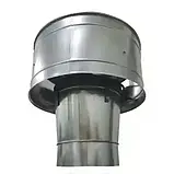 Дефлектор на витяжну трубу 220 мм з оцинкованої сталі S - 0.5 мм для приточування, фото 3