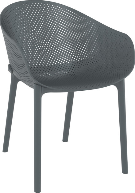 Крісло перфоровані (Sky armchair), арт. 102 Sky Dark Grey