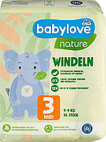 Подгузники Babylove Nature 3 (4-9 кг) 36 шт (4066447396133)