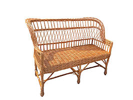 Диван плетений 3 місцевий кавовий