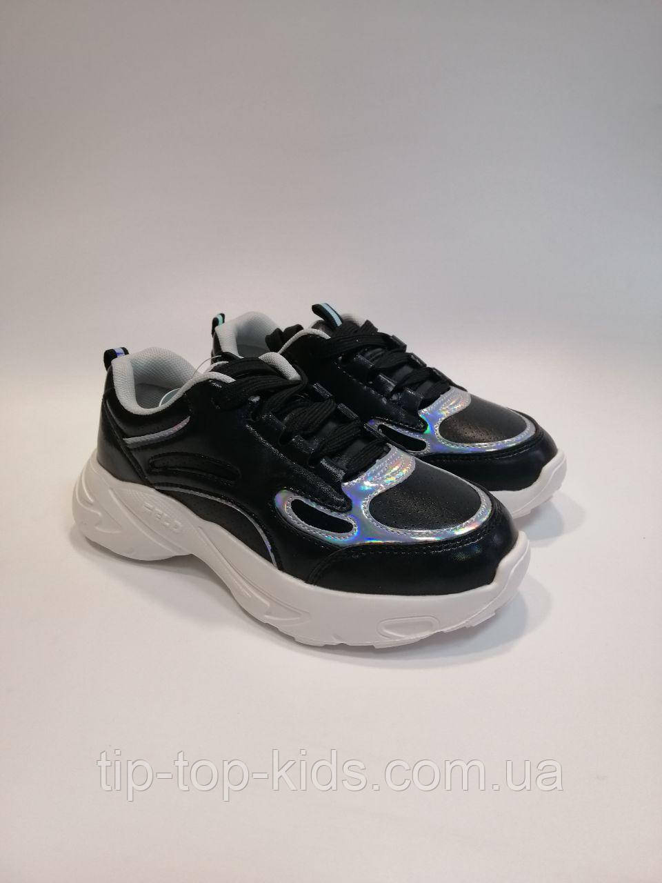 Кросівки для дівчинки Weestep 191665052 BK чорні р.33,34, фото 1