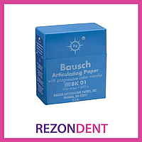 Артикуляційний папір BK01 200мкм синій колір 300 смужок в пластиковій упаковці, для ортопедичних робіт