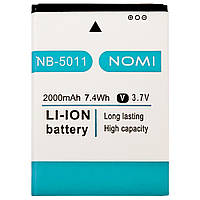 Акумулятор (батарея) Nomi NB-5011 i5011 Evo M1 оригінал Китай 2000 mAh