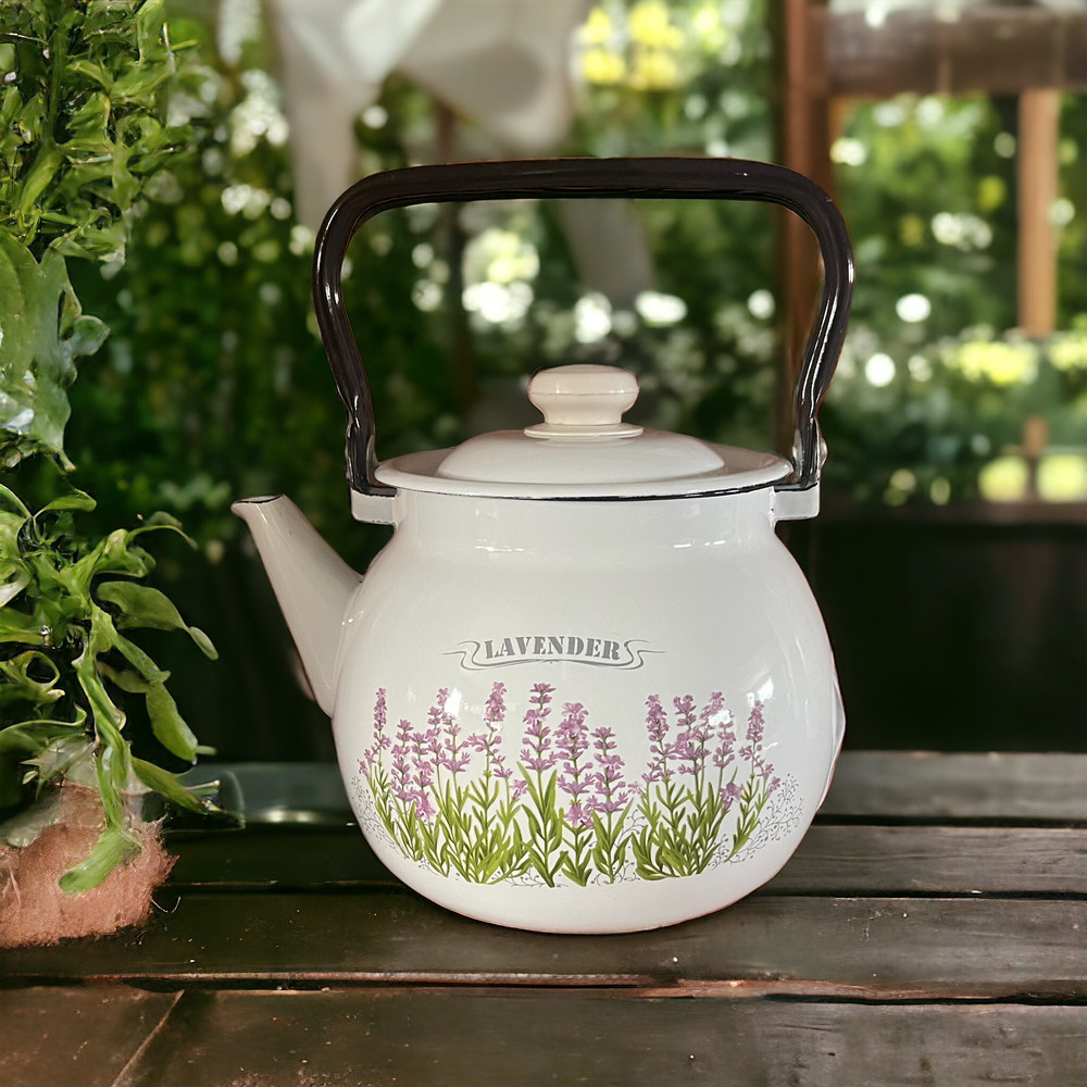 Чайник емальований 3.5л Лаванда 27130/2 Idilia, фото 1