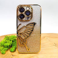 Чохол USAMS Butterfly case Iphone 15 Pro Gold