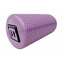 Массажный ролик Foam Roller EasyFit EF-2024-V 30 см, Сиреневый, Lala.in.ua