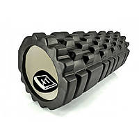 Массажный ролик Grid Roller v.1.1 EasyFit EF-2020-BK 33 см, Черный, Lala.in.ua