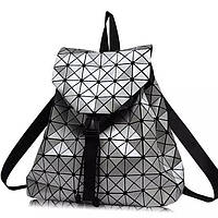 Модные женские рюкзаки из экокожи геометрический Бао Бао, Silver Style