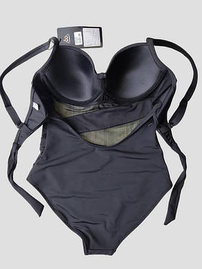 Купальник 2025 слитный Fuba 1717-1 Вилена черный(В НАЛИЧИИ ТОЛЬКО 48 50 52 54 56 УКР р-ры), фото 2