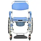 Коляска для інвалідів з туалетом MIRID KDB-698B. Багатофункціональний інвалідний візок, фото 4
