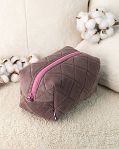 Косметичка велюрова Мокко