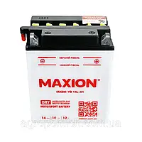 Mото аккумулятор Maxion YB14L-A1 (12V 14Ah) (сухозаряженный)