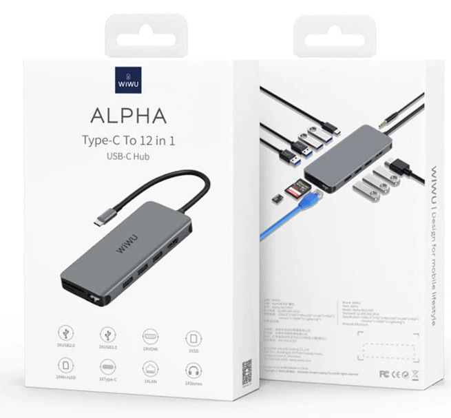 Адаптер WIWU [A12HV] Linker 12in1 USB-C