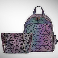 Женский стильный городской рюкзак Хамелеон 2в1 с сумкой Бао Бао Наргиз
