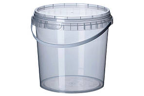 Відро прозоре 1л без кришки