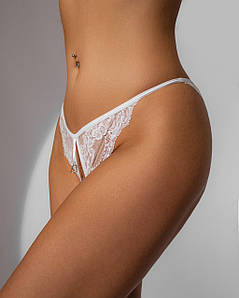 Жіночі трусики з відкритим доступом Білий