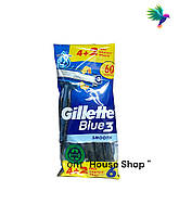 Станки Gillette Blue 3 Smooth 6 шт