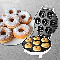 Электрическая машина для выпечки пончиков Donut maket 750W, Аппарат для пончиков с антипригарным покрытием